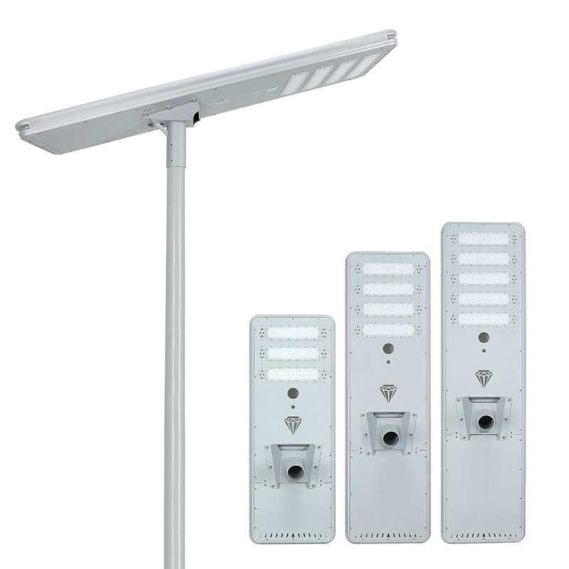 All-in-one IP68 108W Solar Street Light With Aluminum Shell for the Road