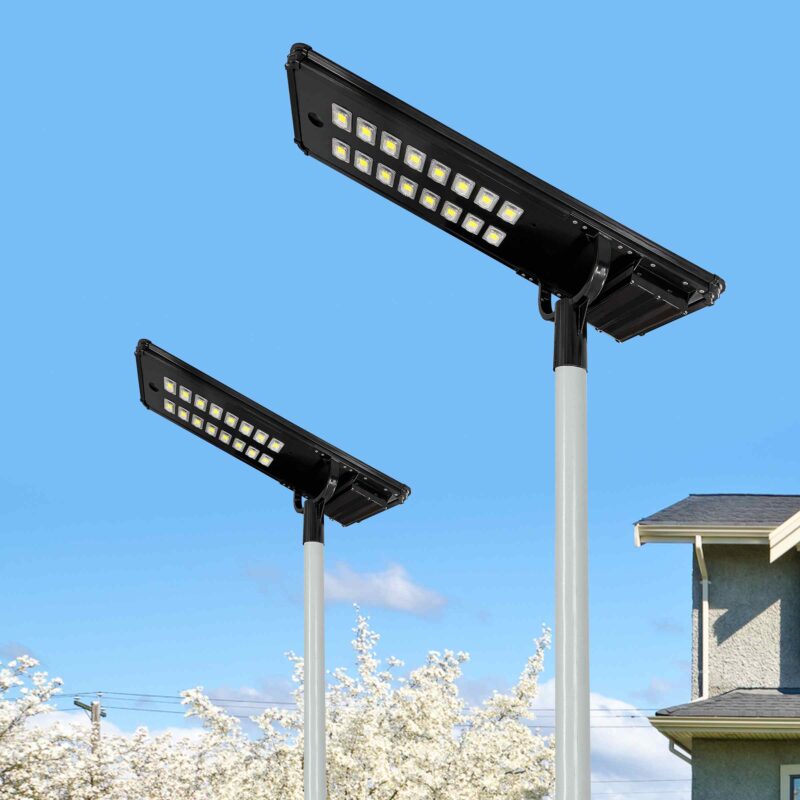 Solar powered LED lamp