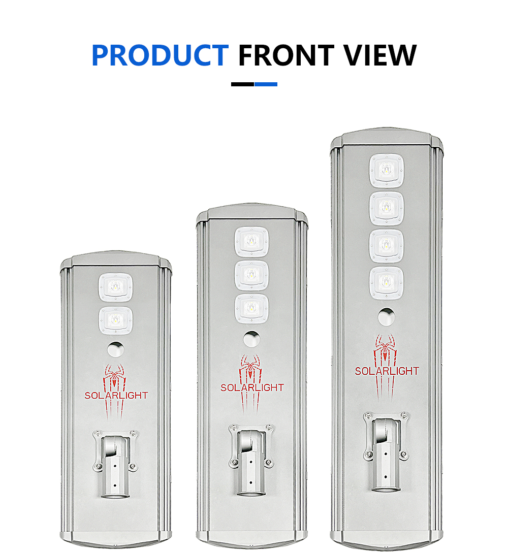 70W Solar Street Light front view