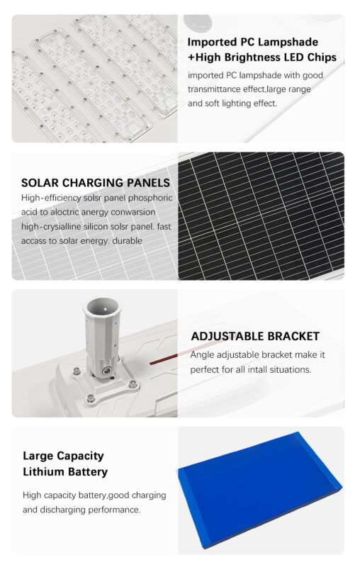 Full wattages solar street light