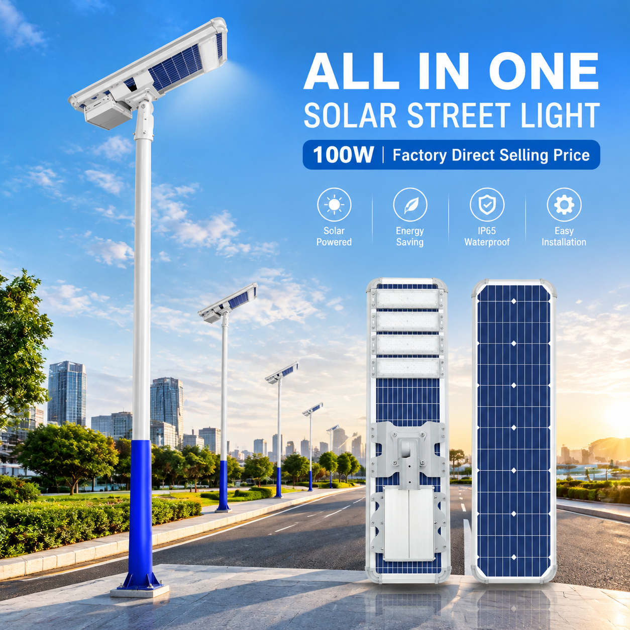 outdoor solar street light