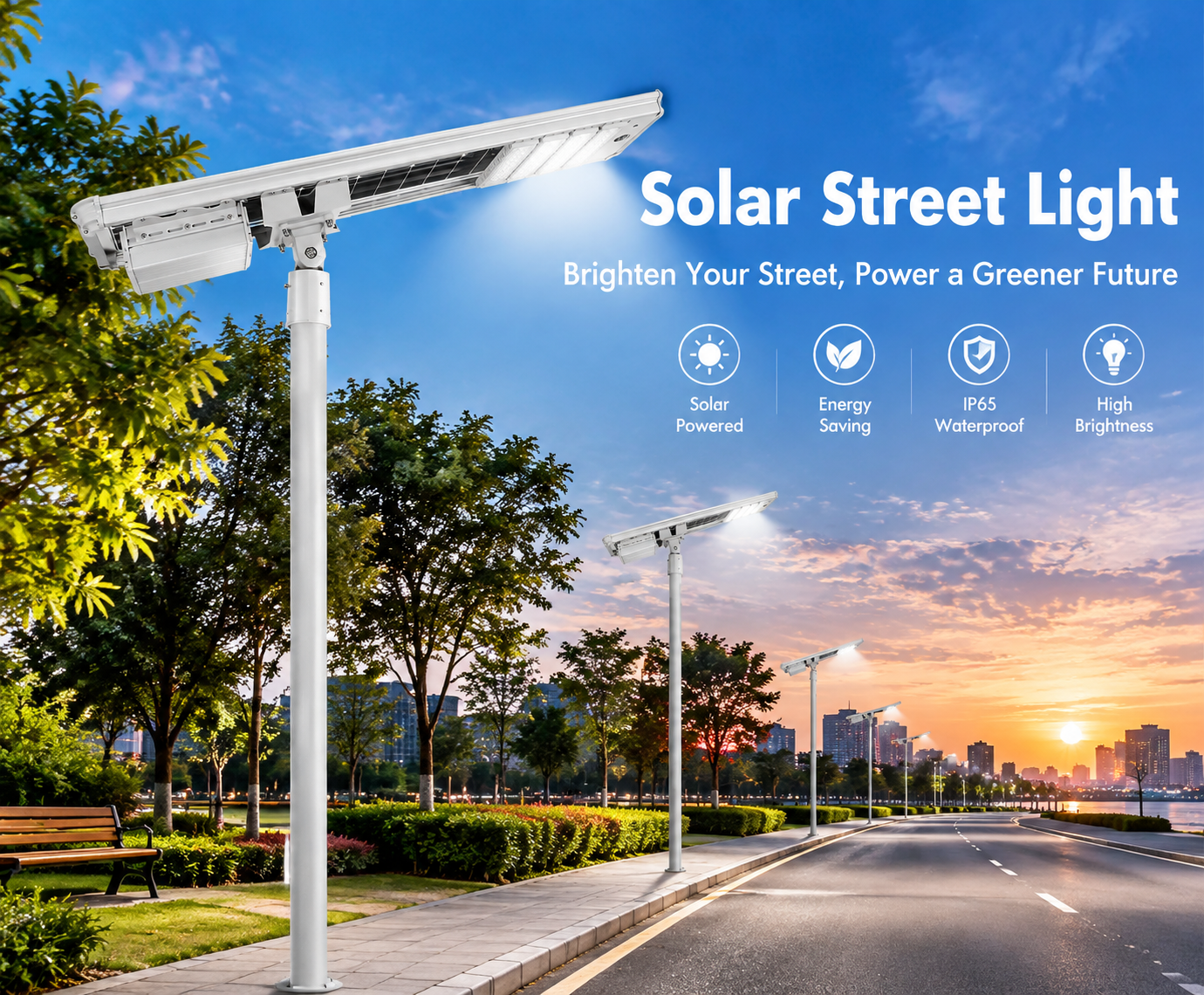integrated solar street light